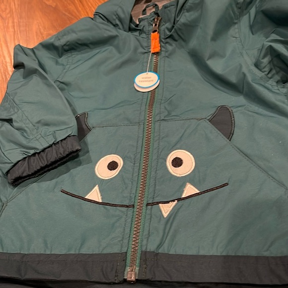 Set of 18 month boys jackets rain slicker and champion fleece - adorable NWT - Picture 3 of 5